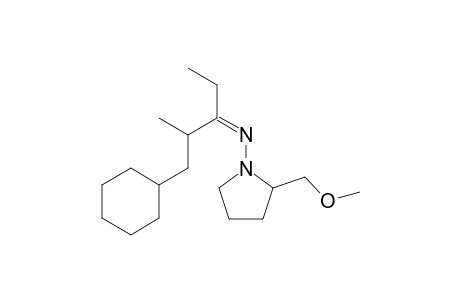 1-Pyrrolidinamine, N-(3-cyclohexyl-1-ethyl-2-methylpropylidene)-2-(methoxymethyl)-, [S-[R*,R*-(Z)]]-