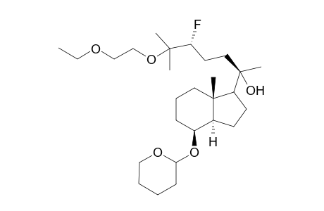 [1R-[1.beta.(1R*,3R*),3a.alpha.,4.beta.,7a.beta.)]]-.alpha.-[4-(1-ethoxyethoxy)-3-fluoro-4-methylpentyl]octahydro-4-[(tetrahydro-2H-pyran-2-yl)oxy]-7a-methyl-1H-indene-1-ethanol