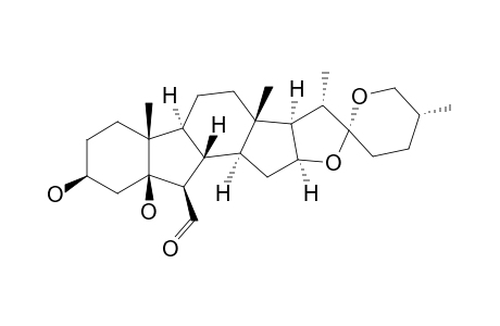 LEONTOGENIN;(25-R)-B-NOR-(7)-6-BETA-FORMYL-SPIROSTANE-3-BETA,5-BETA-DIOL