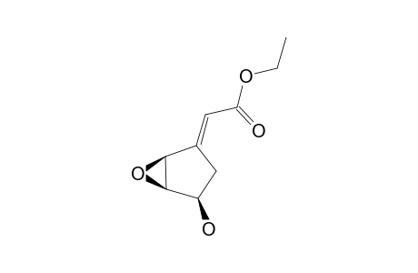(+/-)-ETHYL-E-(2S*,3R*)-EPOXY-(4R*)-HYDROXYCYCLOPENTYLIDENE-ACETATE