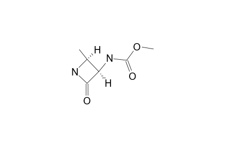 CIS-(3R,4S)-3-[(METHOXYCARBONYL)-AMINO]-4-METHYL-2-AZETIDINONE