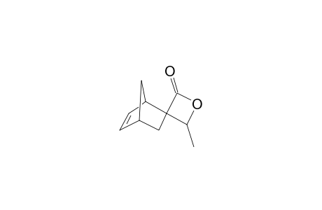 Spirobicyclo[2.2.1]hept-2-ene-5,3'-oxetan-2'one, 4'.beta.-methyl-