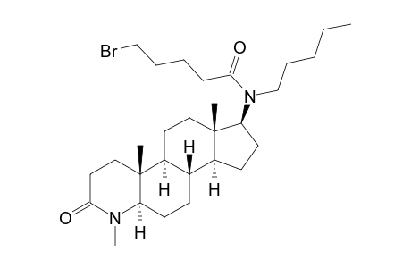 N-[(1S,3aS,3bR,5aR,9aR,9bS,11aS)-6,9a,11a-trimethyl-7-oxidanylidene-2,3,3a,3b,4,5,5a,8,9,9b,10,11-dodecahydro-1H-indeno[5,4-f]quinolin-1-yl]-5-bromanyl-N-pentyl-pentanamide