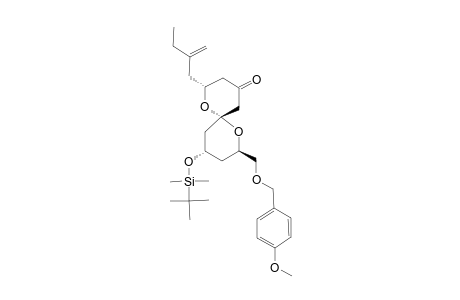 (2R,6S,8R,10S)-10-(TERT.-BUTYLDIMETHYLSILANYLOXY)-2-(2'-ETHYLPROP-1'-EN-3'-YL)-8-(PARA-METHOXYBENZYLOXYMETHYL)-1,7-DIOXASPIRO-(5.5)-UNDECAN-4-ONE