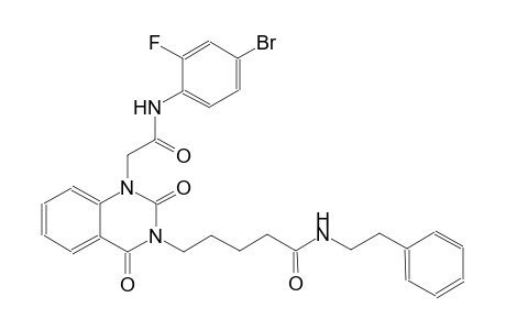 5-(1-[2-(4-bromo-2-fluoroanilino)-2-oxoethyl]-2,4-dioxo-1,4-dihydro-3(2H)-quinazolinyl)-N-(2-phenylethyl)pentanamide