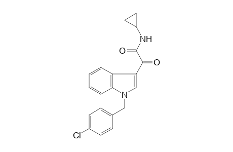 1H-Indole-3-acetamide, 1-[(4-chlorophenyl)methyl]-N-cyclopropyl-.alpha.-oxo-
