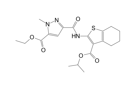 ethyl 3-({[3-(isopropoxycarbonyl)-4,5,6,7-tetrahydro-1-benzothien-2-yl]amino}carbonyl)-1-methyl-1H-pyrazole-5-carboxylate