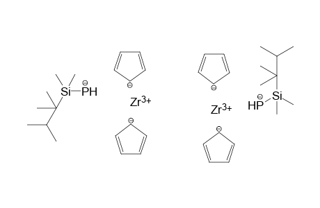 zirconium(III) bis(((2,3-dimethylbutan-2-yl)dimethylsilyl)hydrophosphanide) tetracyclopenta-2,4-dien-1-ide