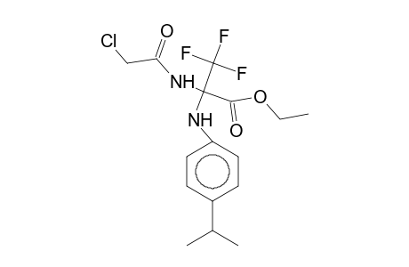 2-[(2-chloro-1-oxoethyl)amino]-3,3,3-trifluoro-2-(4-propan-2-ylanilino)propanoic acid ethyl ester