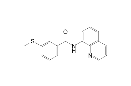 3-(methylthio)-N-(quinolin-8-yl)benzamide