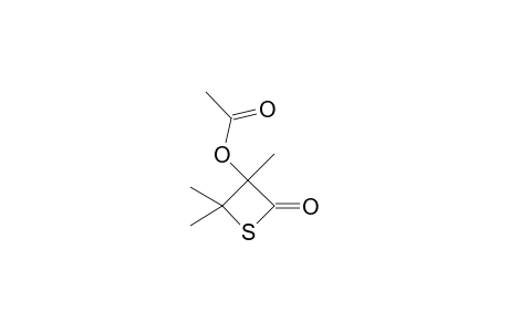 3,4,4-Trimethyl-2-oxothietan-3-yl acetate