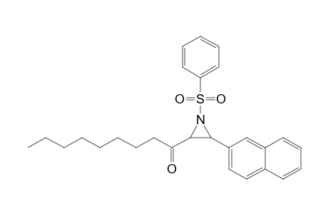 N-(Benzenesulfonyl)-2-(1-oxononyl)-3-(2-naphthyl)aziridine