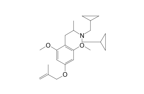 N,N-Bis(Cyclopropylmethyl)-2,6-dimethoxy-4-(2-methyl-2-propenoxy)amphetamine