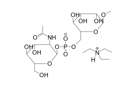 METHYL 6-O-(2-DEOXY-2-ACETAMIDO-ALPHA-D-GLUCOPYRANOSYLPHOSPHORYL)-ALPHA-D-MANNOPYRANOSIDE, TRIETHYLAMMONIUM SALT