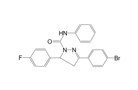 3-(4-bromophenyl)-5-(4-fluorophenyl)-N-phenyl-4,5-dihydro-1H-pyrazole-1-carboxamide