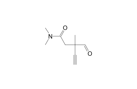 3-formyl-N,N,3-trimethylpent-4-ynamide
