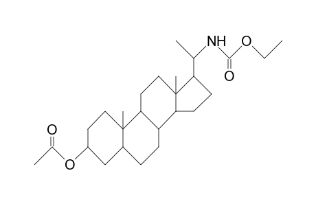 (20S)-20-Ethoxycarbonylamino-5a-pregnan-3b-yl acetate