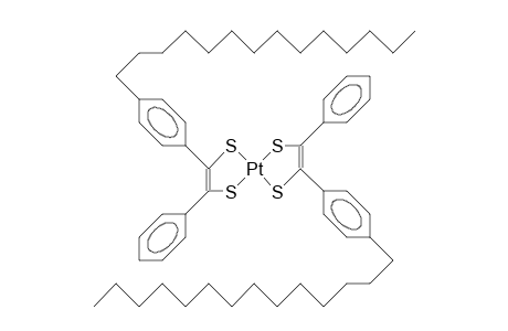 Bis(4-tetradecyl-phenyl)-diphenyl-tetrathio-platinum complex