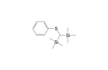 Trimethyl-[(phenylthio)-trimethylsilyl-methyl]silane