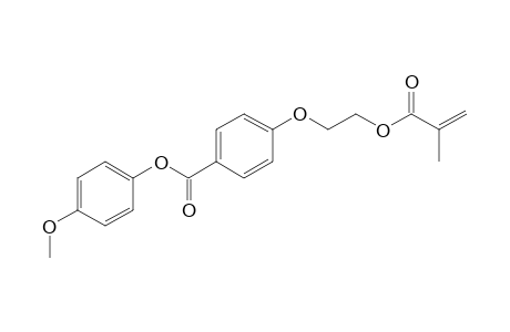 Benzoic acid, 4-[2-[(2-methyl-1-oxo-2-propenyl)oxy]ethoxy]-, 4-methoxyphenyl ester