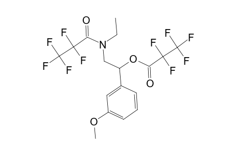 2-[Ethyl(2,2,3,3,3-pentafluoropropanoyl)amino]-1-(3-methoxyphenyl)ethyl 2,2,3,3,3-pentafluoropropanoate