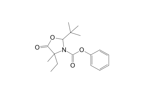2-(t-Butyl)-3-[phenyloxycarbonyl]-4-ethyl-4-methyl-1,3-oxazolidin-5-one