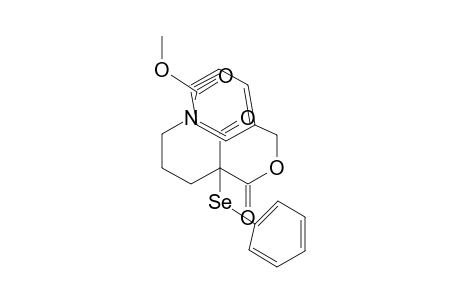 2-keto-3-(phenylseleno)piperidine-1,3-dicarboxylic acid O3-benzyl ester O1-methyl ester