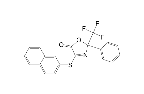 5(2H)-Oxazolone, 4-(2-naphthalenylthio)-2-phenyl-2-(trifluoromethyl)-