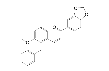5-[3-(2-Benzyl-3-methoxyphenyl)-1-oxoprop-2-en-1-yl]-2H-[1,3]benzo[b]dioxole