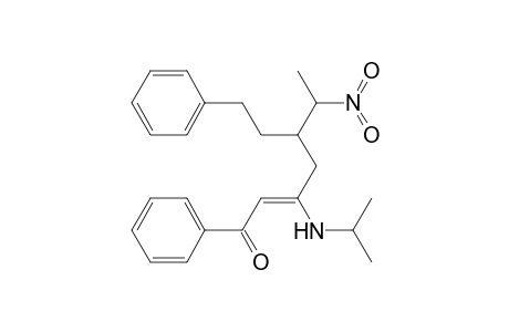 1,7-Diphenyl-3-(N-isopropylamino)-5-(1-nitroethyl)hept-2-en-1-one