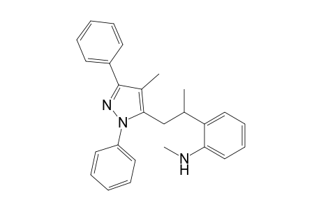 2-[2'-(Methylamino)phenyl]-2-methyl-1-(1",3"-diphenyl-4"-methylpyrazol-5"-yl)ethane