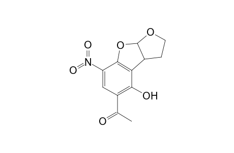 2-Acetyl-4-nitro-7,9,10,11-tetrahydrofurano[3,4-d]benzo[b]furan-1-ol