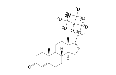 20.alpha.-(2H9)-trimethylsilyloxy-4,16-pregnadien-3-one