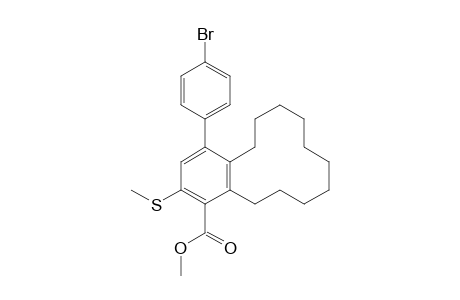 Methyl 4-(4-bromophenyl)-6-methylthio-2,3-decamethylenobenzoate