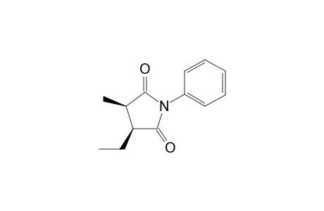 cis-2-Methyl-3-ethyl-N-phenyl-succinimide