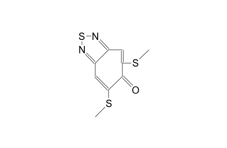 5,7-Bis(methylthio)-2,1,3-cyclohepta(C)thiadiazol-6-one