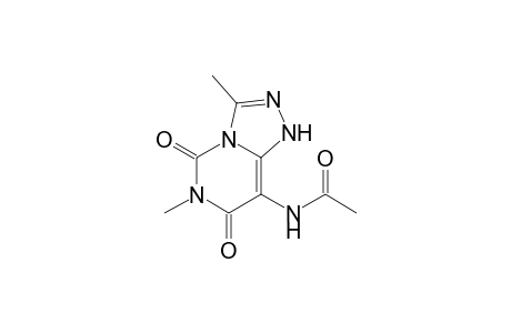 8-(Acetylamino0-3,6-dimethyl-1,5,6,7-tetrahydro-(sym)-triazolo[4,3-c]pyrimidine-5,7-dione