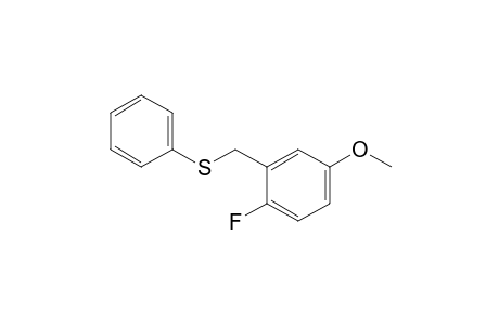1-Fluoro-4-methoxy-2-[ (phenylsulfanyl)methyl]benzene