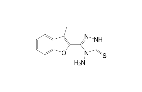 4-Amino-3-(3-methylbenzofuran-2-yl)-1,2,4-triazole-5-thione