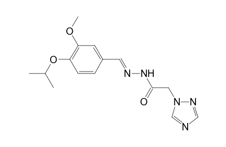 N-[(E)-(3-methoxy-4-propan-2-yloxy-phenyl)methylideneamino]-2-(1,2,4-triazol-1-yl)ethanamide