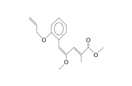 (2E,4Z)-5-(2-Allyloxy-phenyl)-4-methoxy-2-methyl-penta-2,4-dienoic acid, methyl ester