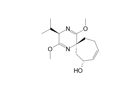 (2R,5S,3'R)-2,5-Dihydro-3,6-dimethoxy-2-isopropylpyrazine-5-spiro(3-hydroxy-4-cycloheptene)