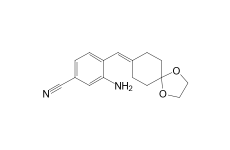 3-Amino-4-(1,4-dioxaspiro[4.5]dec-8-ylidenemethyl)benzonitrile