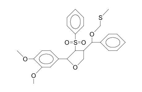 (2S,3S,4R,AS)-2-(3,4-dimethoxy-phenyl)-3-phenylsulfonyl-4-(A-methylthiomethoxy-benzyl)-tetrahydro-furan