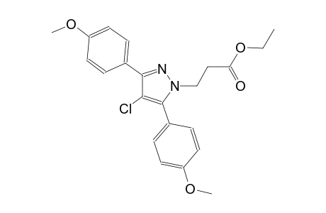 ethyl 3-[4-chloro-3,5-bis(4-methoxyphenyl)-1H-pyrazol-1-yl]propanoate