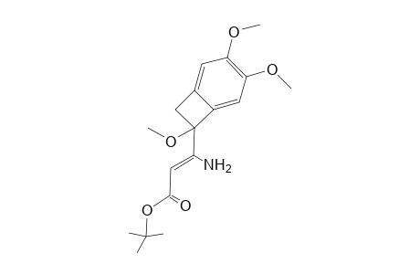 (Z)-1,1-Dimethylethyl 3-amino-3-(3',4',7'-trimethoxybicyclo[4.2.0]octa-1',3',5'-trien-7'-yl)propenoate