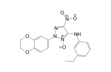 2-(2,3-dihydro-1,4-benzodioxin-6-yl)-N-(3-ethylphenyl)-5-nitro-2H-1,2,3-triazol-4-amine 3-oxide