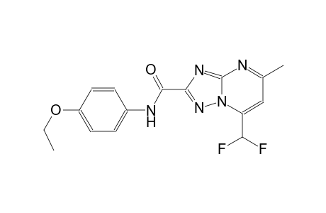 7-(difluoromethyl)-N-(4-ethoxyphenyl)-5-methyl[1,2,4]triazolo[1,5-a]pyrimidine-2-carboxamide