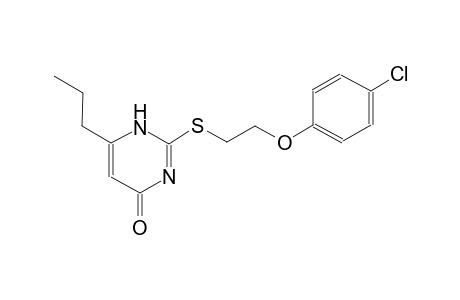 4(1H)-pyrimidinone, 2-[[2-(4-chlorophenoxy)ethyl]thio]-6-propyl-