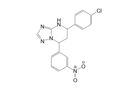 [1,2,4]triazolo[1,5-a]pyrimidine, 5-(4-chlorophenyl)-4,5,6,7-tetrahydro-7-(3-nitrophenyl)-